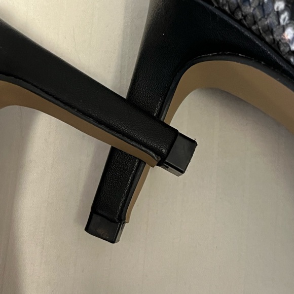 Black Booties with Snakeskin Detailing - Picture 7 of 8